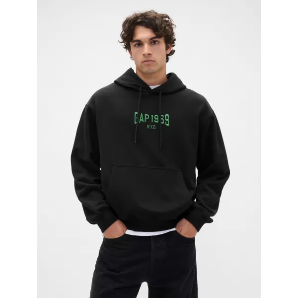  Pánska mikina GAP LOGO PULLOVER HOODIE 821291-03 MOONLESS NIGHT 