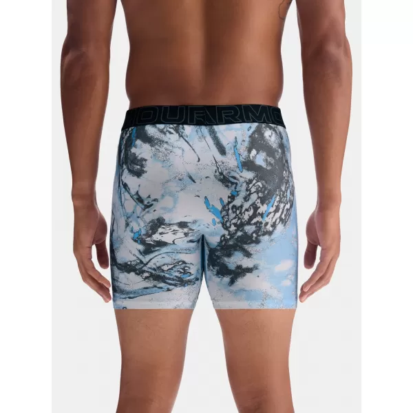  Pánske boxerky UNDER ARMOUR UA PERFORMANCE TECH - PRINT 6IN - 1PK 1383875-101 ČIERNA 