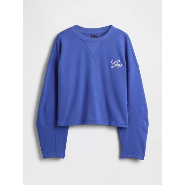  Dámska mikina GAP LOGO HORSESHOE SWEATSHIRT 767368-02 DAZZLING BLUE 