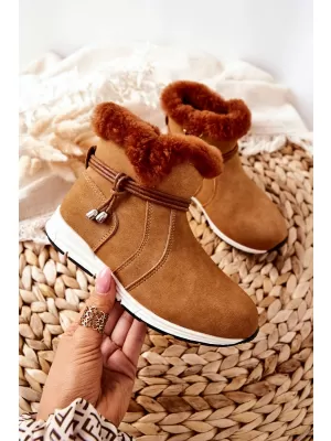 Detské snehule BIG STAR BB374058BS CAMEL Big Star Shoes