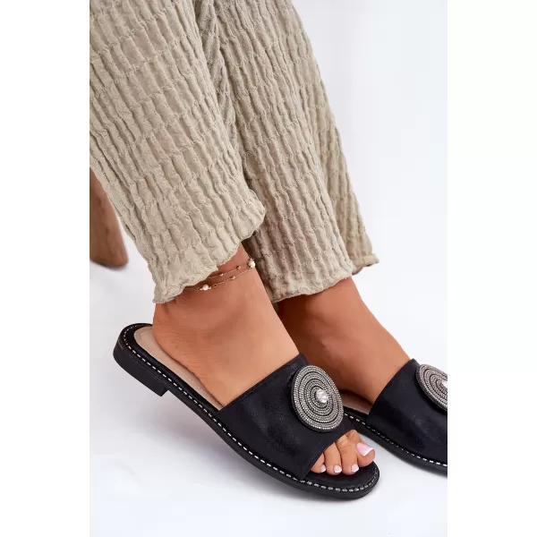  Dámske šľapky S.BARSKI KV51-013 BLACK 