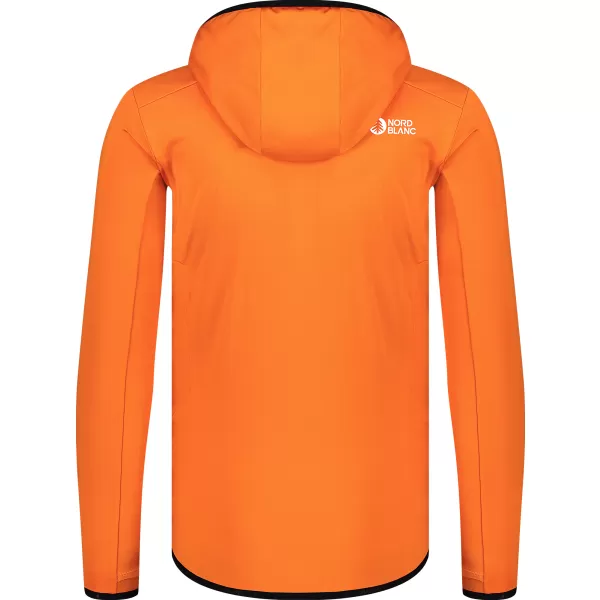 Pánska mikina powerfleece NORDBLANC BRACKEN NBWFM8286 ORANŽOVÁ 