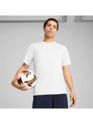 Pánske funkčné tričko PUMA TEAMCUP TRAINING JERSEY 659167-04 PUMA BIELA/PUMA STRIEBORNÁ