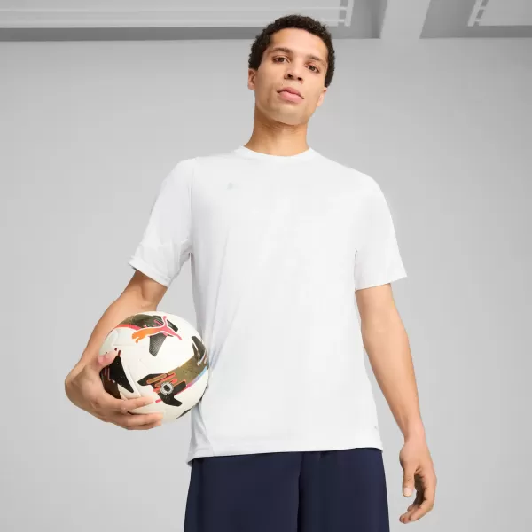  Pánske funkčné tričko PUMA TEAMCUP TRAINING JERSEY 659167-04 PUMA BIELA/PUMA STRIEBORNÁ 