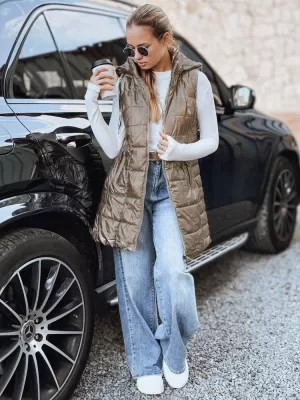 Dámska vesta DSTREET TY5258 ZLATÁ