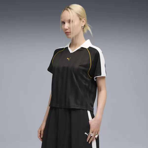 Dámske funkčné tričko PUMA T7 RELAXED FOOTBALL JERSEY 632157-01 PUMA ČIERNA 