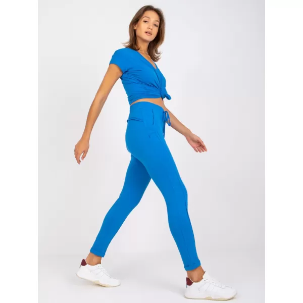  Dámske tepláky BASIC FEEL GOOD RV-DR-3589.10X DARK BLUE 