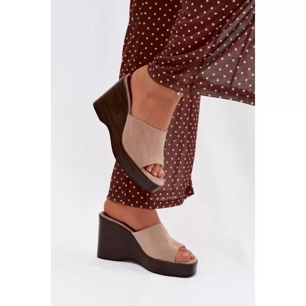  Dámske šľapky BOTO RAVELIA 41346 KHAKI 