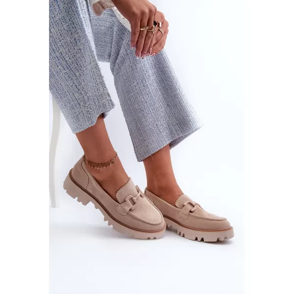  Dámske mokasíny D&A TW117 BEIGE 