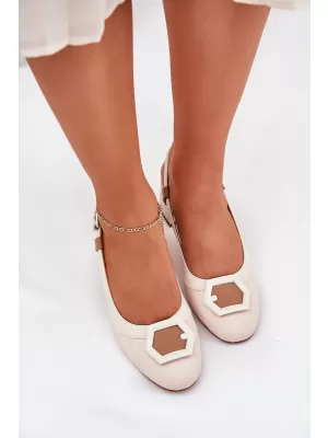 Dámske sandále D&A CR51-569 BEIGE