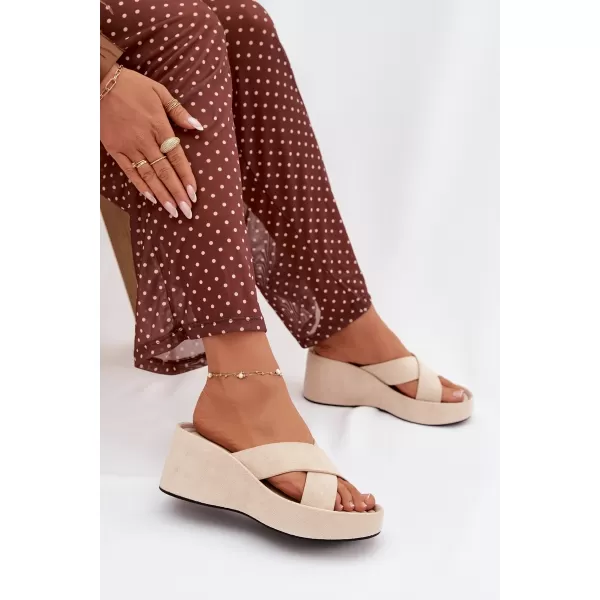  Dámske šľapky BOTO CALORINE 41357 BEIGE 