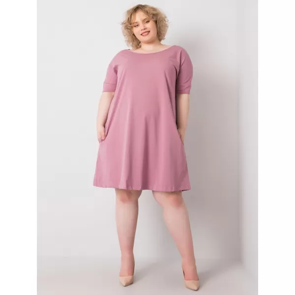  Dámske šaty BASIC FEEL GOOD RV-SK-6639.02X DARK PINK 