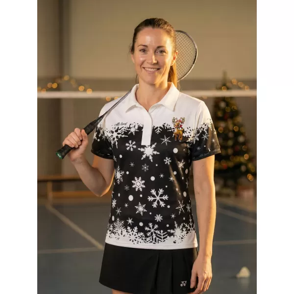 Dámske vianočné tričko s prémiovým golierom ALTISPORT VOJ/ALWVN3TR05 BIELA 