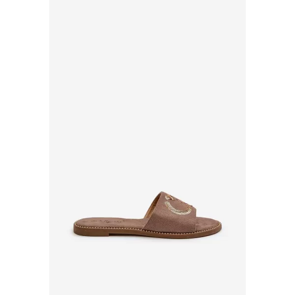  Dámske žabky S.BARSKI KV27-052 TAUPE 