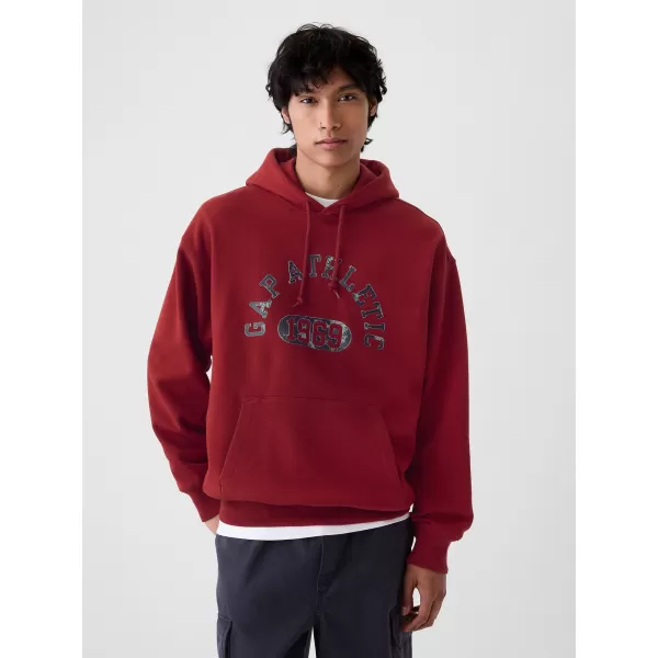  Pánska mikina GAP ATHLETIC ARCH PULLOVER HOODIE 534173-00 JAPONSKÁ MAPLE 