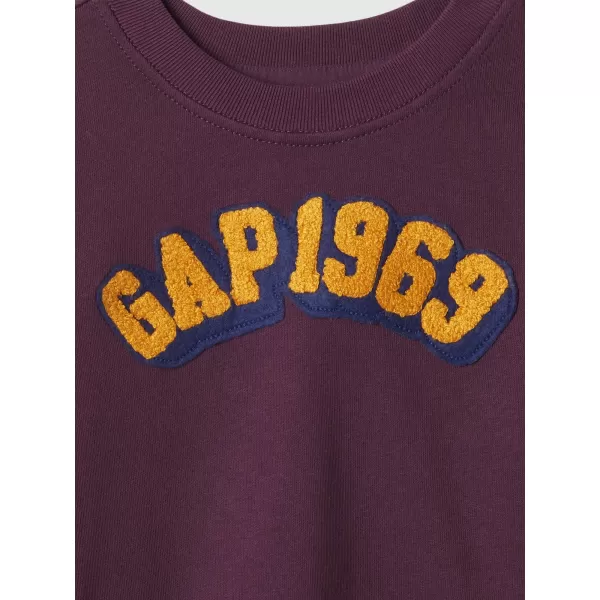  Detská mikina GAP LOGO 1969 CREW SWEATSHIRT 515121-00 PURPLE RAY 
