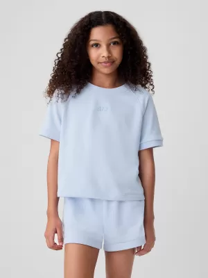 Detské tričko GAP RAGLAN PULLOVER 427789-01 BICOASTAL BLUE
