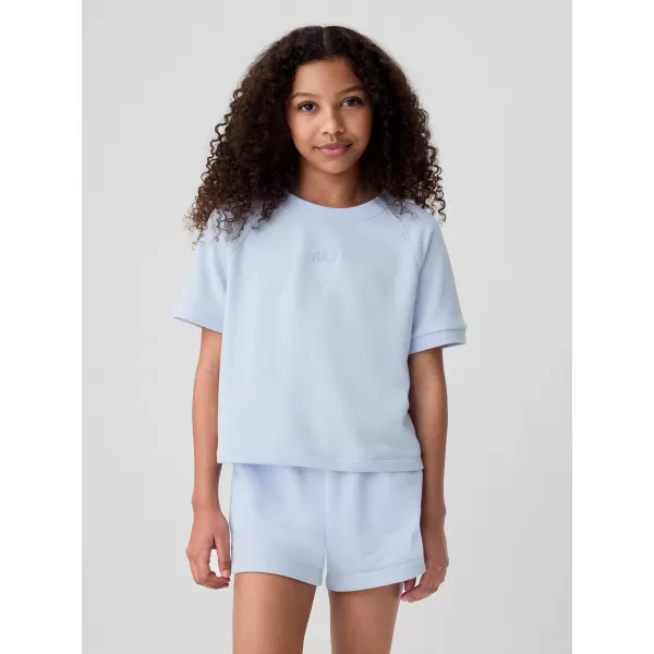  Detské tričko GAP RAGLAN PULLOVER 427789-01 BICOASTAL BLUE 
