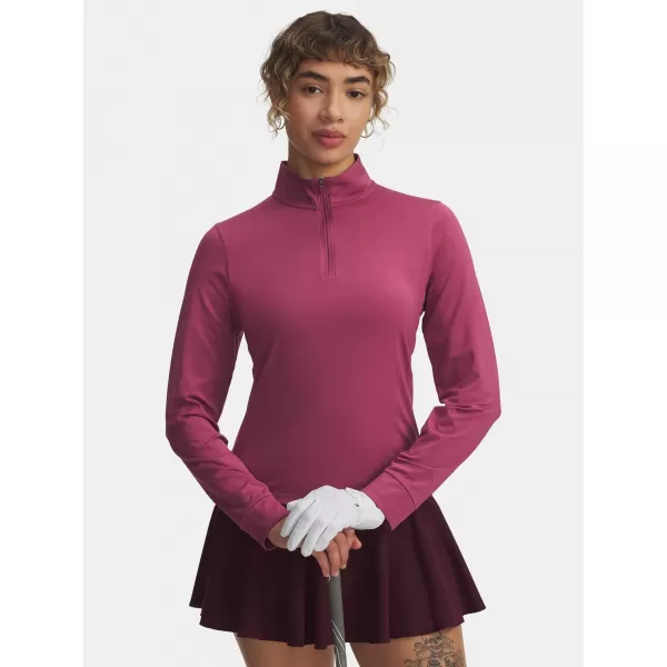  Dámske tričko UNDER ARMOUR UA DRIVE 1/4 ZIP 6003797-659 ČERVENÁ 