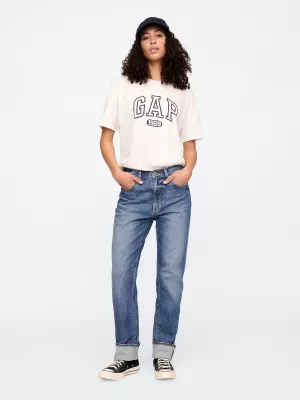 Dámske tričko GAP LOGO EASY BOYFRIEND TEE 407990-04 NEW OFF WHITE