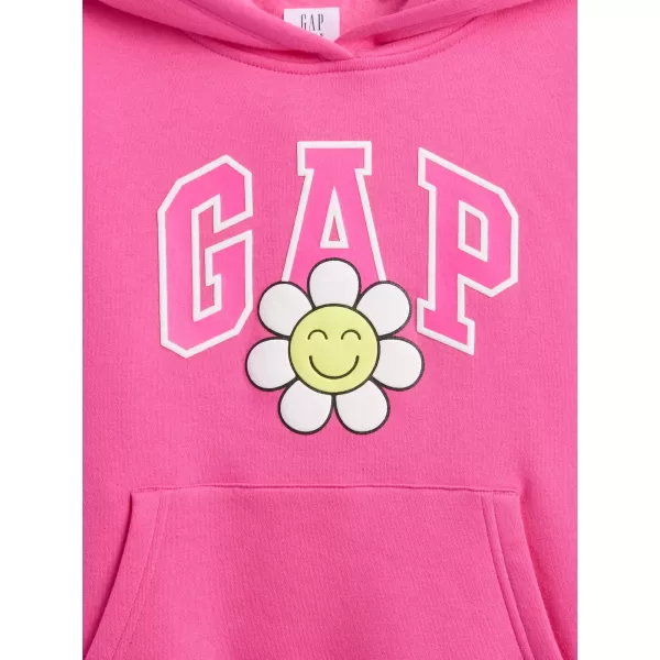  Detská mikina GAP LOGO PULLOVER HOODIE 797762-03 HAPPY PINK 