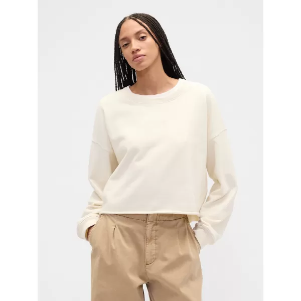  Dámska mikina GAP LOGO SWEATSHIRT 799277-02 WHITE SAIL 