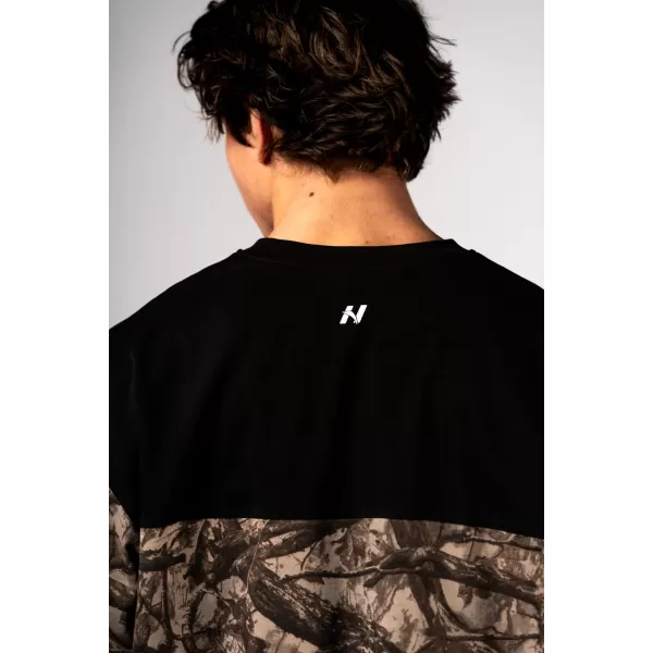  Oversized tričko POWER 898 SVETLO HNEDÁ CAMO Nebbia 