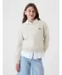 Detská mikina GAP LOGO FRENCH TERRY CREW SWEATSHIRT 499111-00 LIGHT HEATHER GREY