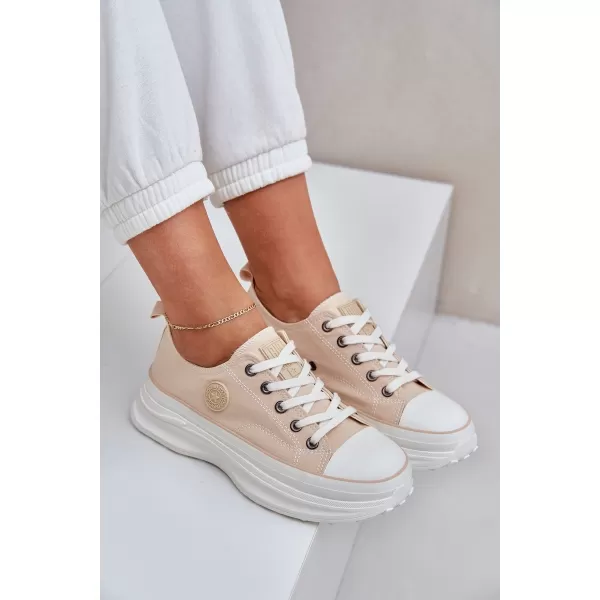  Dámske tenisky BIG STAR NN274127 BEIGE Big Star Shoes 