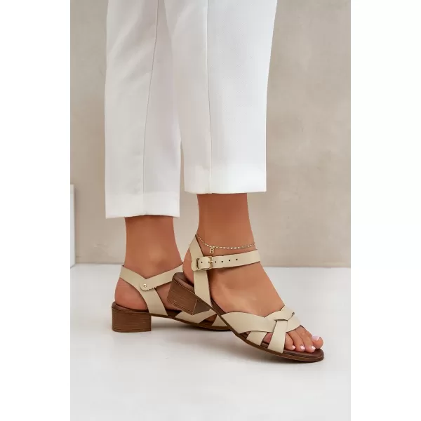 Dámske sandále ZAZOO 40372 BEIGE 