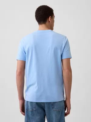 Pánske tričko GAP LOGO TEE 856659-53 WIND BLUE