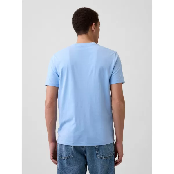  Pánske tričko GAP LOGO TEE 856659-53 WIND BLUE 