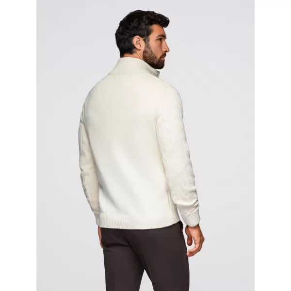  Pánsky sveter OMBRE OM-SWZS-0138 KRÉM 