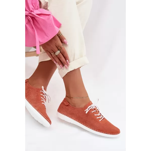  Dámske topánky S.BARSKI LR61-7080 ORANGE 