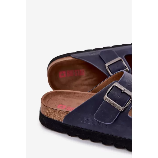  Pánske šľapky BIG STAR NN174530 BLUE Big Star Shoes 