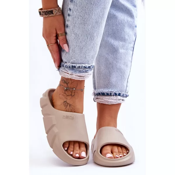  Dámske šľapky BIG STAR LL274593 BEIGE Big Star Shoes 