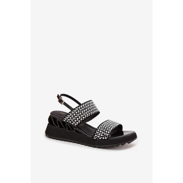  Dámske sandále D&A CR61-3067 BLACK 