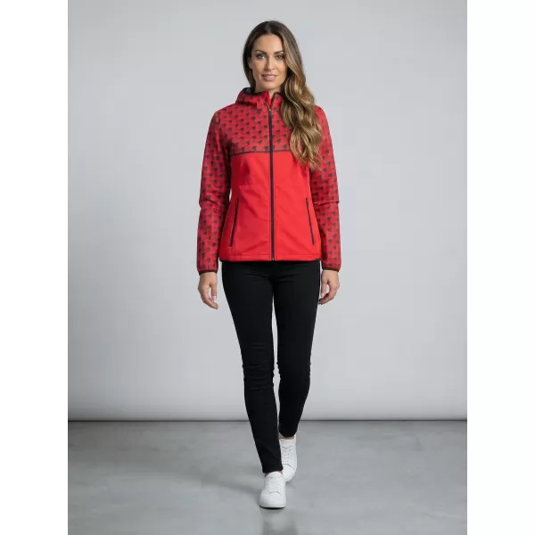  Dámska softshellová bunda premium ALTISPORT VOJ/ALW048JACK01 ČERVENÁ 