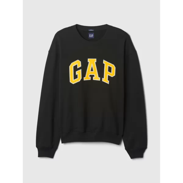  Pánska mikina GAP LOGO CREW SWEATSHIRT 616625-02 TRUE BLACK 