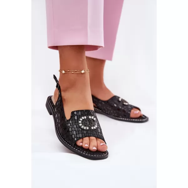  Dámske sandále S.BARSKI KV51-096 BLACK 