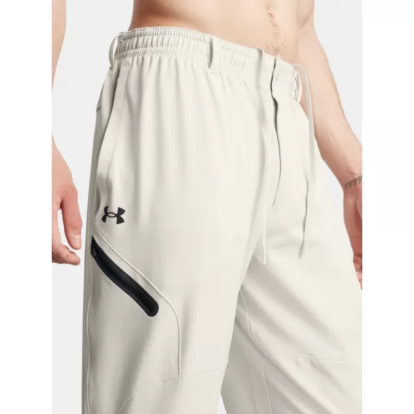  Pánske tepláky UNDER ARMOUR UNSTOPPABLE JOGGERS 1388823-110 BIELA 