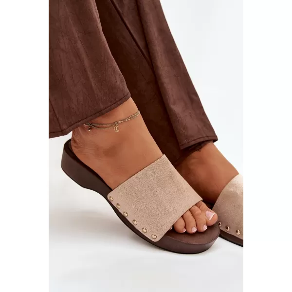  Dámske šľapky BOTO FERINNA 41222 KHAKI 