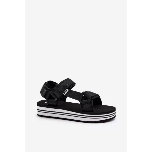  Dámske sandále LEE COOPER LCW-24-05-2753L BLACK/WHITE 
