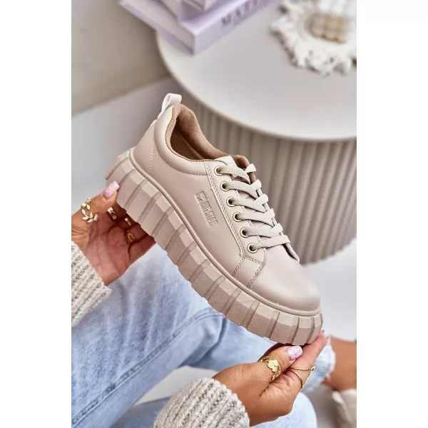  Dámske topánky BIG STAR MM274618 BEIGE Big Star Shoes 