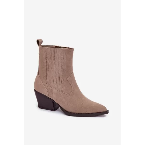  Dámske topánky na podpätku BOTO DYLIRA 40941 BEIGE 