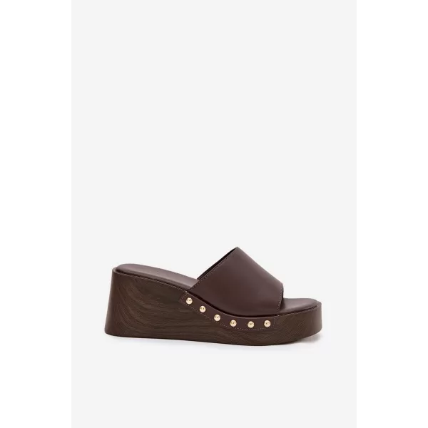  Dámske šľapky BOTO ARIONNE 41252 COFFEE 