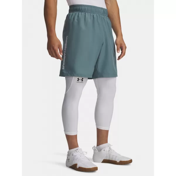  Pánske šortky UNDER ARMOUR UA TECH WOVEN WORDMARK SHORT 1383356-587 MODRÁ 
