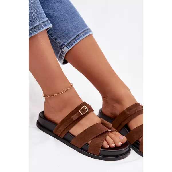  Dámske šľapky BOTO SELORINA 41608 BROWN 