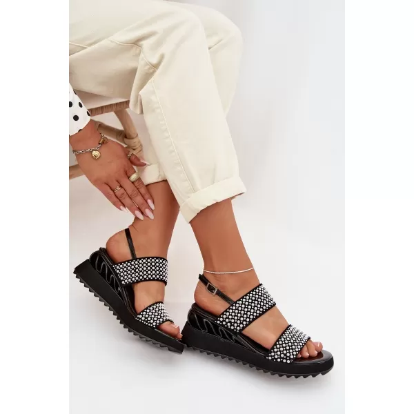  Dámske sandále D&A CR61-3067 BLACK 