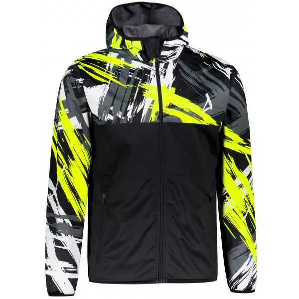  Pánska softshellová bunda premium ALTISPORT VOJ/ALM039JACK01 ČIERNOŽLTÁ 